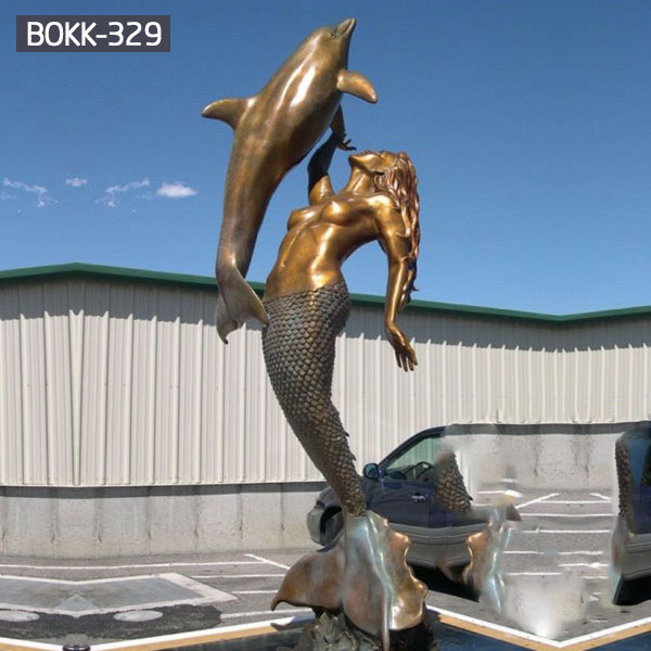 Bronze Mermaid statue