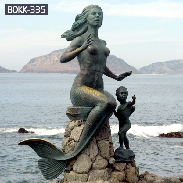 Bronze Mermaid statue