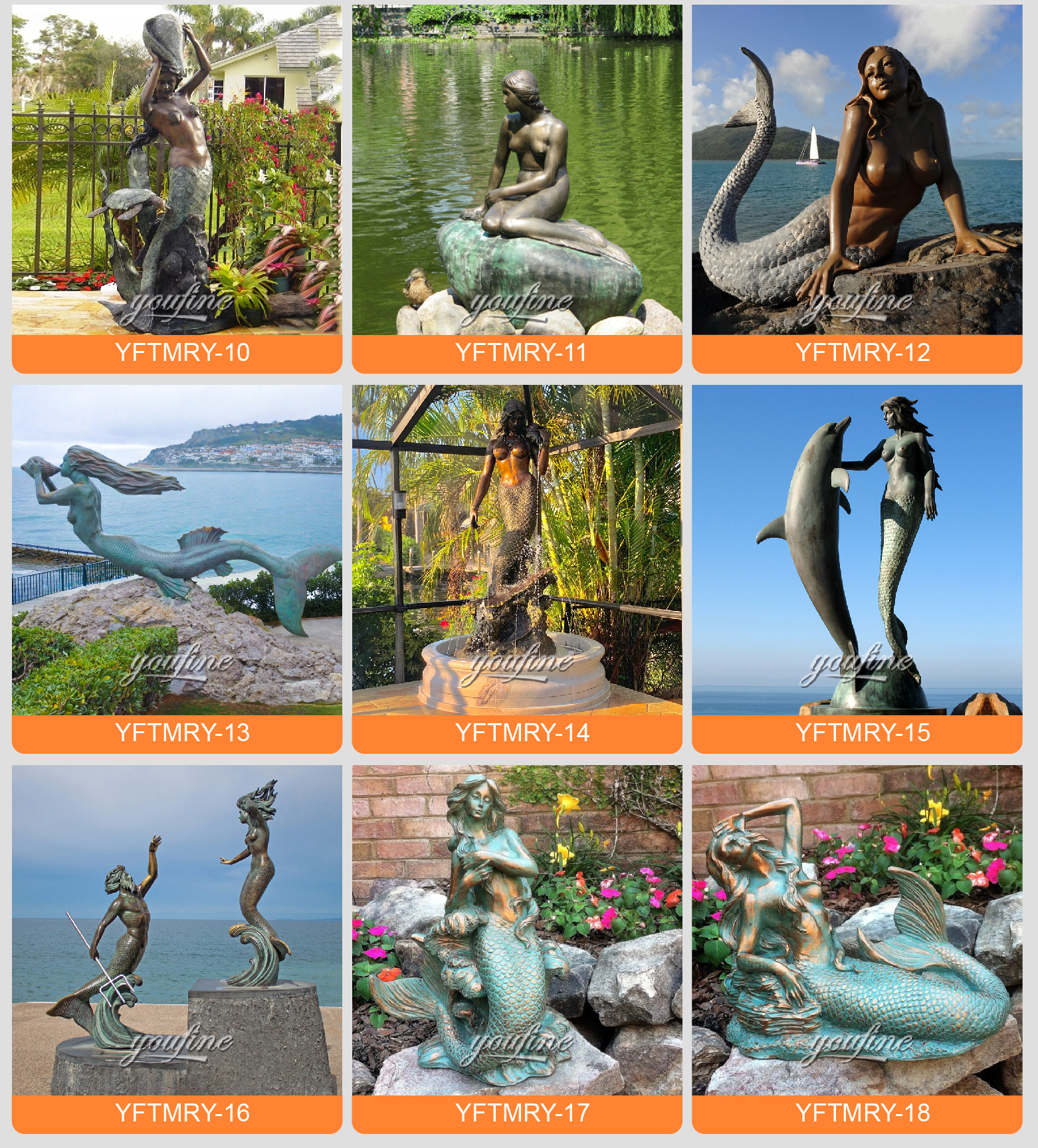 many  styles of mermaid