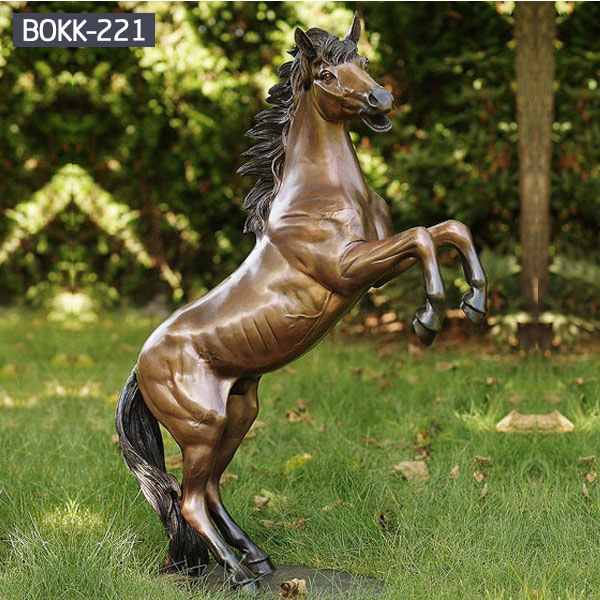 horse statue with two legs up antique horse sculpture for sale
