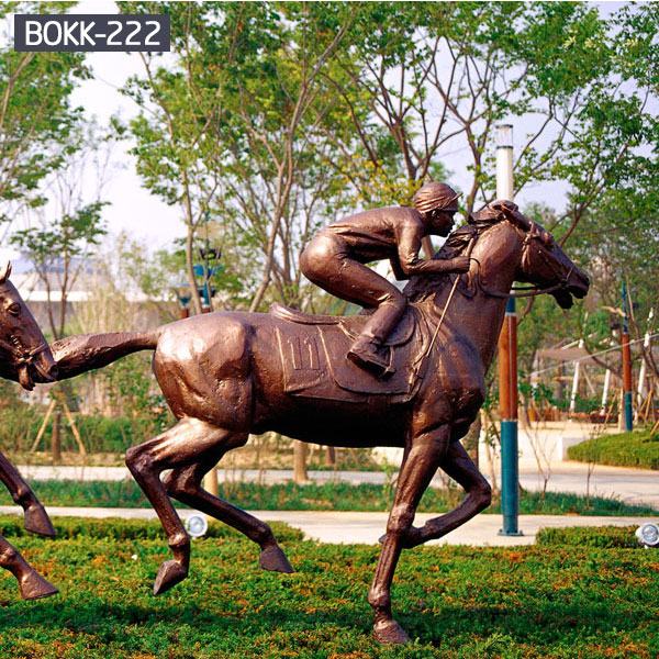 Western Brass Horse Life Size Sculpture Garden in Front Of ...