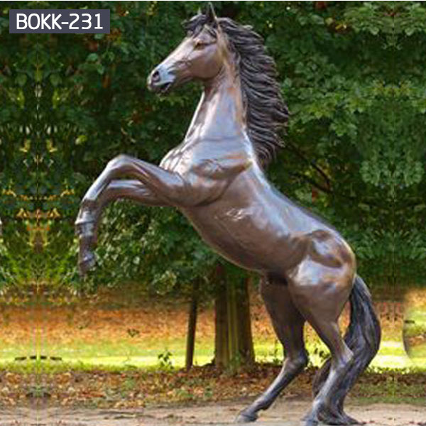 horse statue with two legs up antique horse sculpture for sale