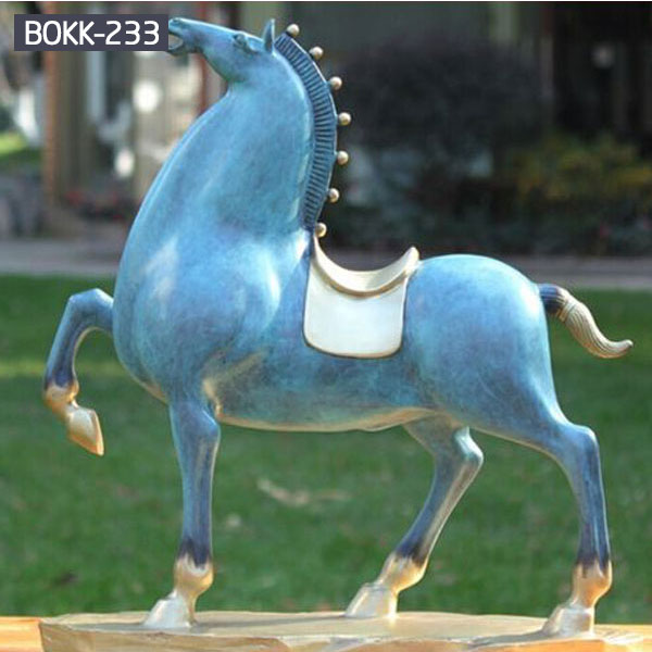 Antique brass equine statue factory-Outdoor horse sculptures ...