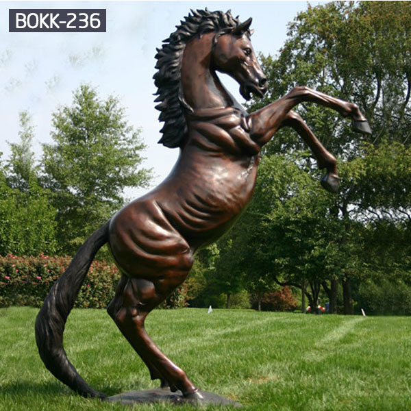 How To Make Standing Horse with Saddle Garden Animal Statues ...