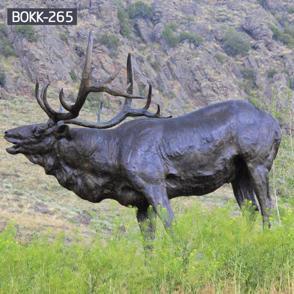 hot sale metal art moose yard statue for home decor- Outdoor ...