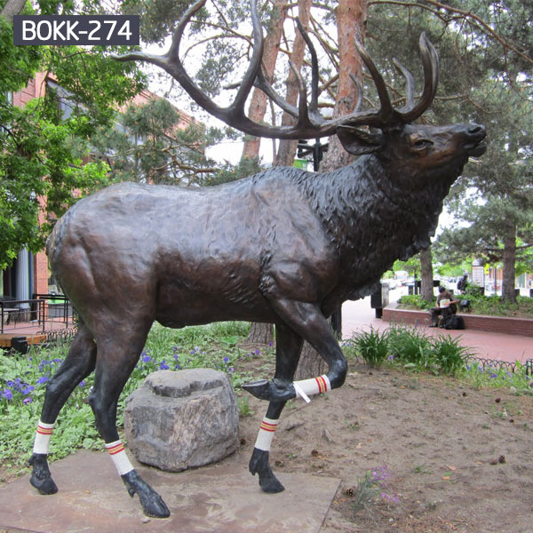 metal elk sculpture mule deer sculpture- Bronze deer/lion ...