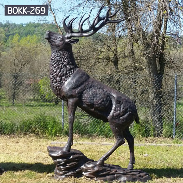 Bronze Deer and Elk Statues