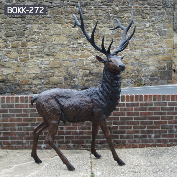 metal stag sculpture for sale large deer garden ornaments ...