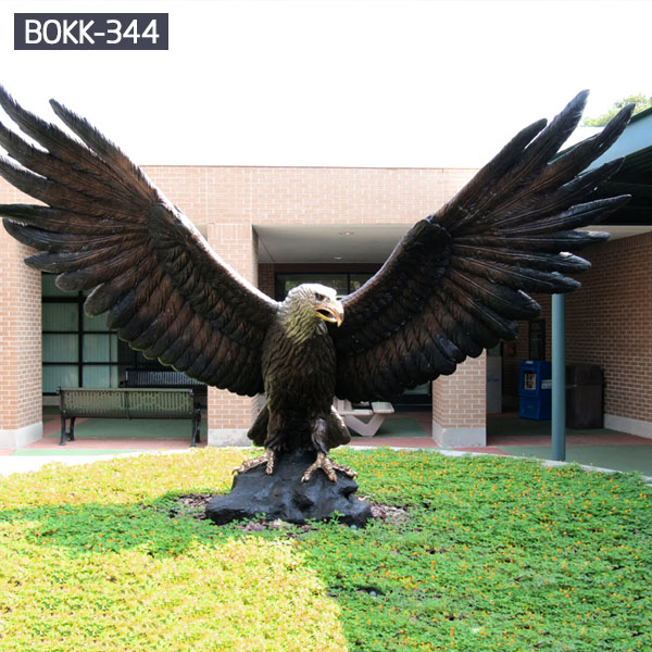 contemporary garden ornaments bronze bald eagle statue for ...