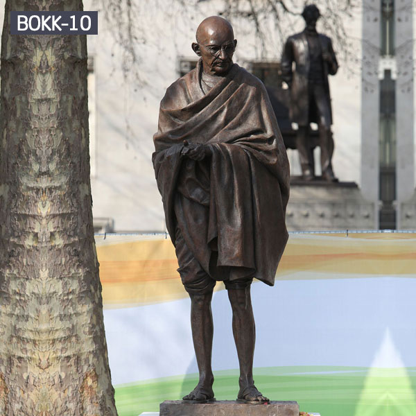 Bronze famous life size figure statues of Gandhi India for sale