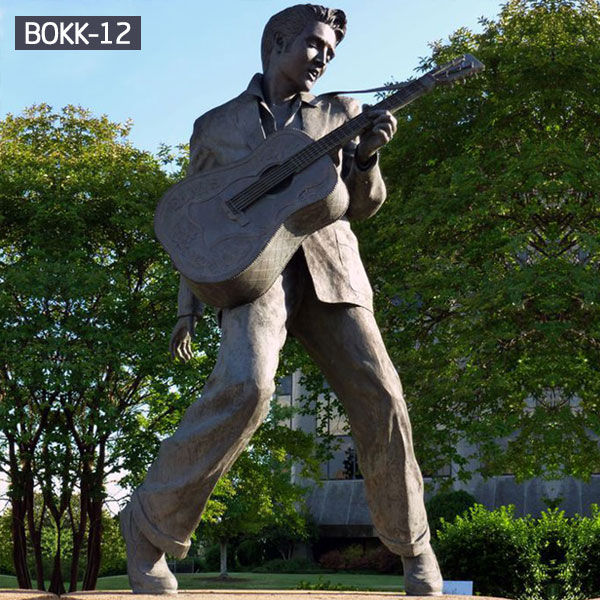 Bronze famous life size figure statues of Elvis Presley outdoor