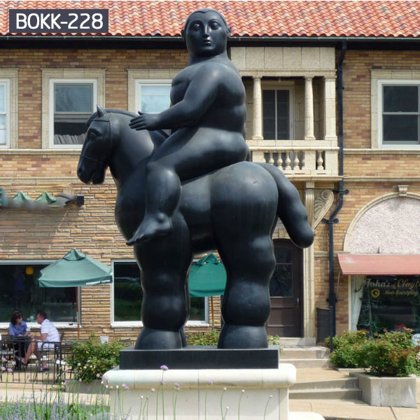 Famous large botero horse garden sculpture price 