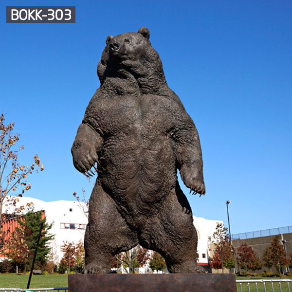 Giant standing grizzly bear garden lawn statues to buy