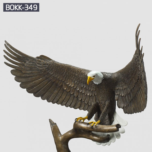 Large american eagle statue metal bronze art outdoor 